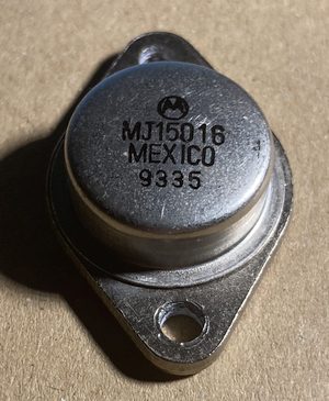 MJ15016 Faketransistor