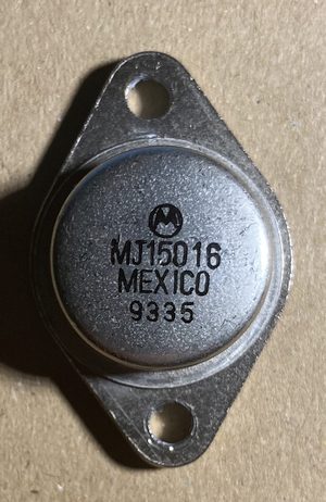 MJ15016 Faketransistor