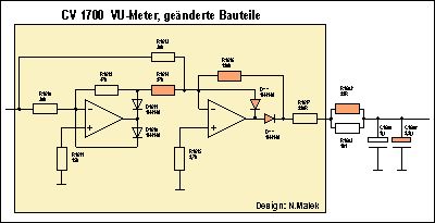 CV1700: nderungen an der Schaltung des VU-Meters