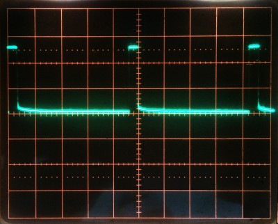 Em34 EM71 EM80 Pulsweitenmodulator (PWM) Oszillogramm der Anodenspannung